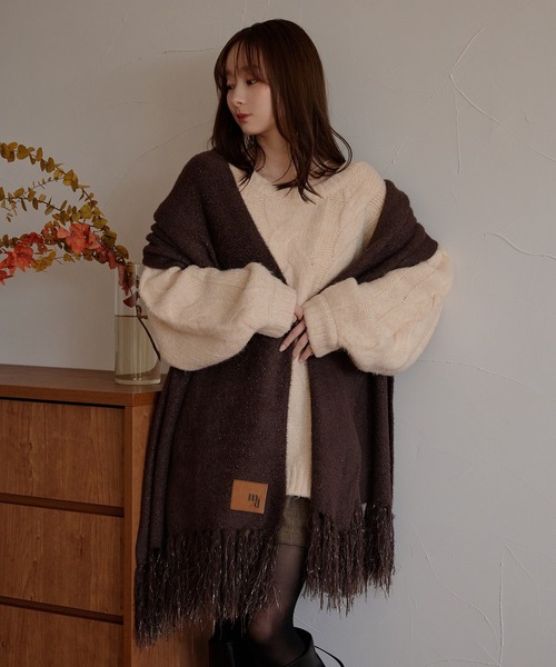 mideal（マイディール） マフラー ストール original glitter shaggy