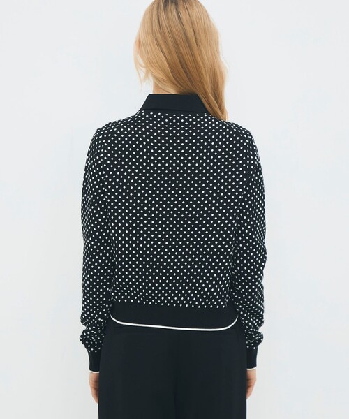 CABaN（キャバン） カーディガン コットンカシミヤ ドットジャカード