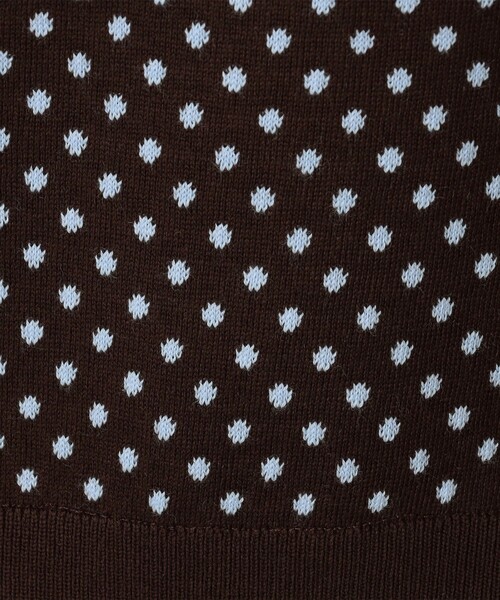 CABaN（キャバン） カーディガン コットンカシミヤ ドットジャカード