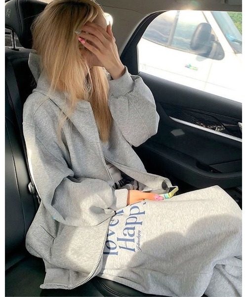 CHEER（チアー） セットアップ パーカー×チェック配色パンツ