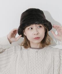 FLEUR STORE フルールストア × SIESTA ハット　未使用新品 SMELLY（スメリー） 帽子 ハット ファーバケットハット レディース