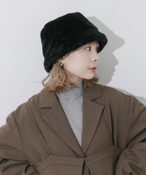 SMELLY（スメリー） 帽子 ハット ファーバケットハット レディース