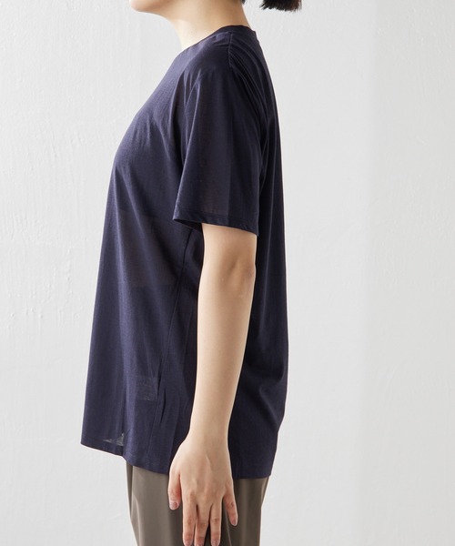 「Whim Gazette」 「la nature」半袖Tシャツ FREE ネイビー レディース_画像3