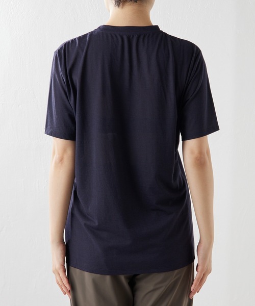 「Whim Gazette」 「la nature」半袖Tシャツ FREE ネイビー レディース_画像4