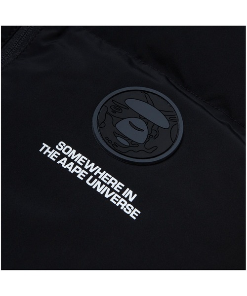 「AAPE BY A BATHING APE」 ダウンベスト X-LARGE ブラック メンズ_画像8