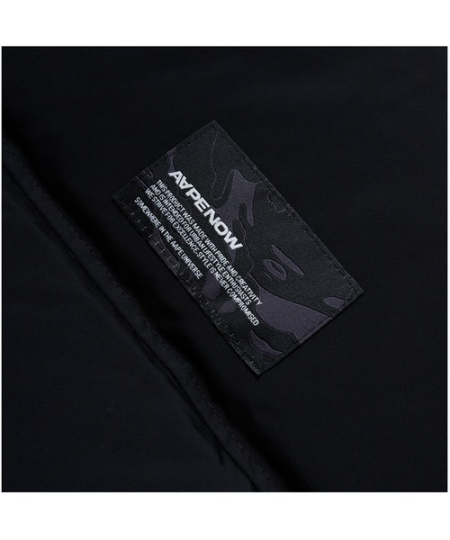 「AAPE BY A BATHING APE」 ダウンベスト X-LARGE ブラック メンズ_画像9