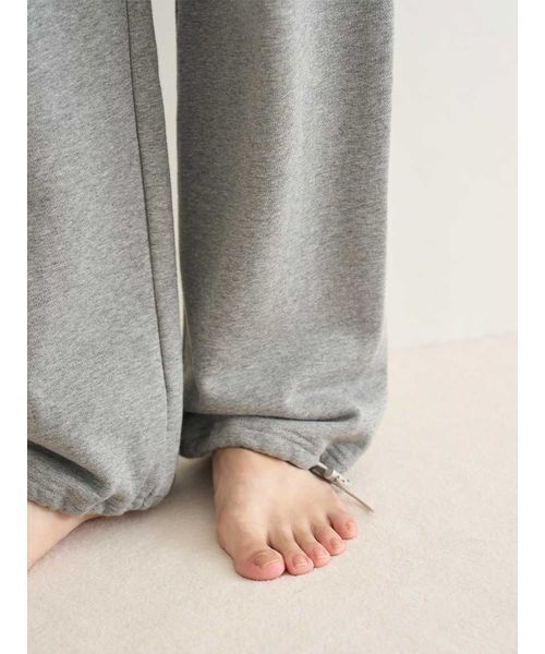 「SNIDEL  × 新木優子」スウェットロングパンツ　グレー SNIDEL HOME パジャマ ルームウェア 「SNIDEL × 新木優子」スウェット