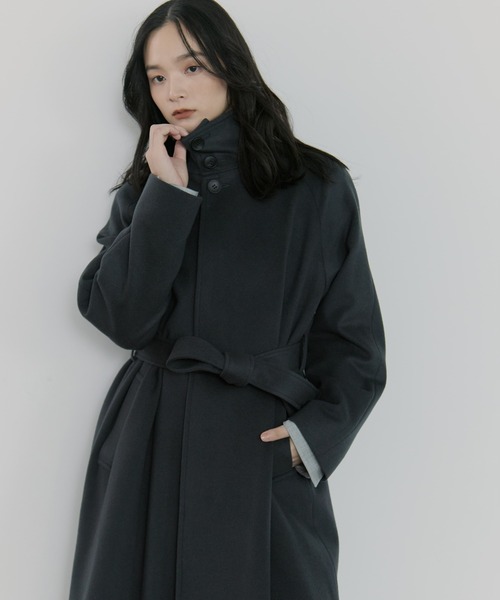 【nove】STUDIOUS別注 スタンドカラーコート STUDIOUS（ステュディオス） ステンカラーコート コート 「STUDIOUS