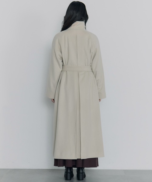 コート アウター 「Dessin de mode/デッサンデモード」「STUDIOUS別注」スタンドカラーロングコート レディースの画像