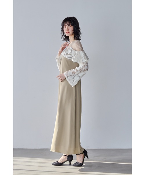 niana（ニアナ） ドレス レースラッフルドレス パーティードレス