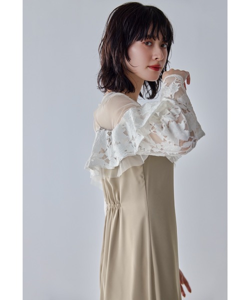 niana（ニアナ） ドレス レースラッフルドレス パーティードレス