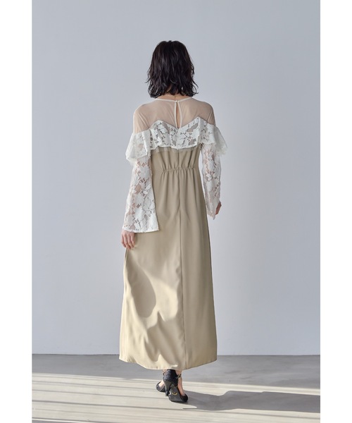 niana（ニアナ） パーティードレス ドレス レースラッフルドレス