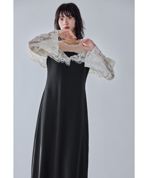 niana（ニアナ） ドレス レースラッフルドレス パーティードレス