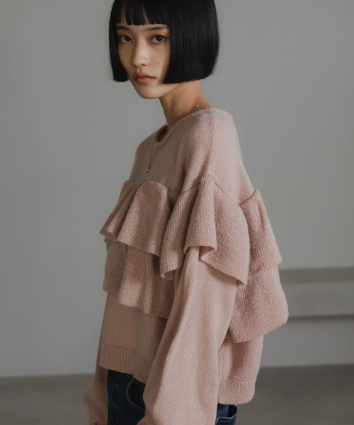 LOWRYS FARM（ローリーズファーム） ニット セーター フリルニットプル