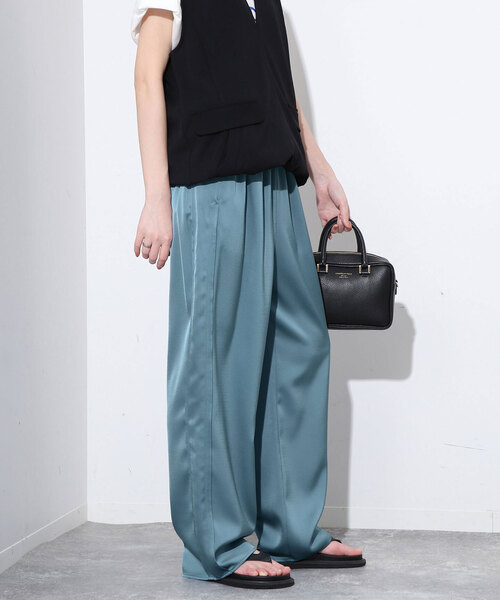 SLOBE IENA（スローブイエナ） イージーパンツ FREE ブルー レディース