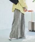 ワイドパンツ ジーンズ デニム デニムパンツ ...の詳細画像3