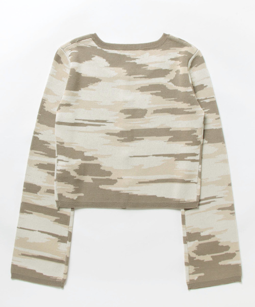 「MURUA」 ニットカーディガン FREE イエロー レディース_画像3