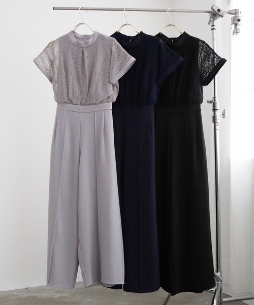 「DRESS PLUS」 パンツドレス X-LARGE ネイビー レディース_画像7