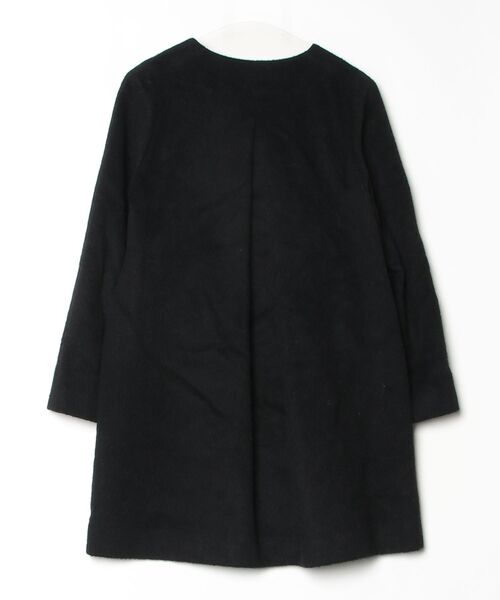 「Merceria Dressterior」 ノーカラーコート 38 ブラック レディース_画像2