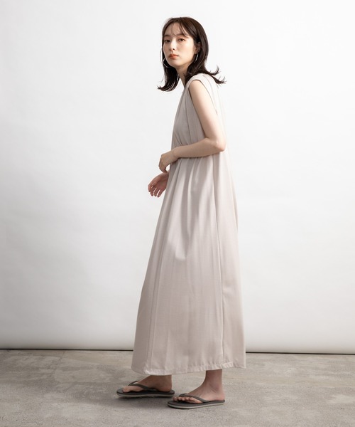 「Audrey and John Wad」 ノースリーブワンピース FREE ピンク レディース_画像8