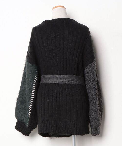 「MURUA」 ニットカーディガン FREE ブラック レディース_画像2