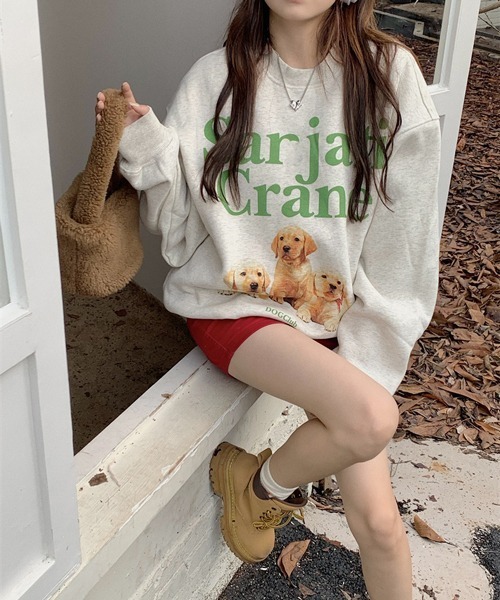 「HALEY PESCA」 スウェットカットソー LARGE ホワイト系その他 レディース_画像3