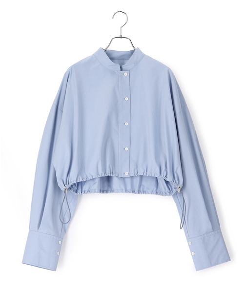 「ADAM ET ROPE'」 長袖ブラウス FREE チャコールグレー レディース_画像6