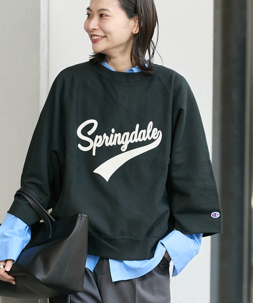 【FRAMeWORK】★新品★CHAMPION 別注ショ－トスリーブスウェット FRAMeWORK ≪追加≫【Champion / チャンピオン】別注ハーフZIP