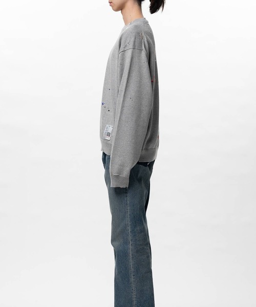 ね*こ様 MIHARA YASUHIRO ミハラヤスヒロ ステッカートレーナー Maison MIHARA YASUHIRO ONLINE STORE（ミハラヤスヒロオンライン