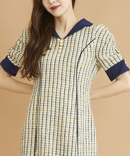 「TITTY&CO.」 半袖ワンピース SMALL ブラック レディース_画像2