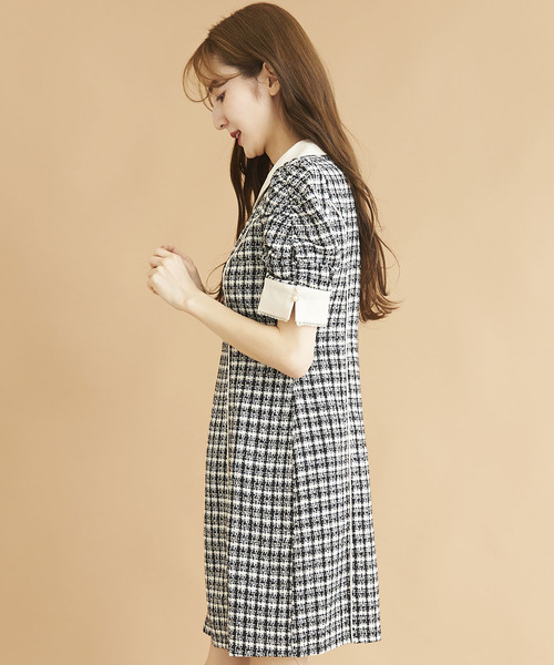 「TITTY&CO.」 半袖ワンピース SMALL ブラック レディース_画像7