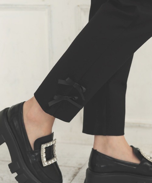 「DONOBAN」 スラックス SHORT ブラック系その他 レディース_画像9