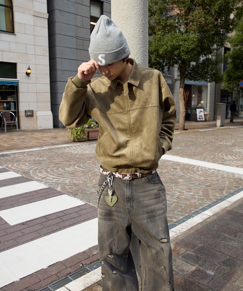 kutir（クティール） ブルゾン アウター FAKE SUEDE CROPPED JACKET