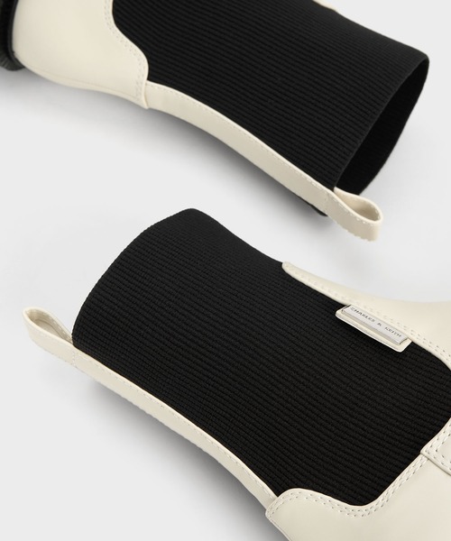 「CHARLES & KEITH」 ブーツ 25cm ブラック レディース_画像9