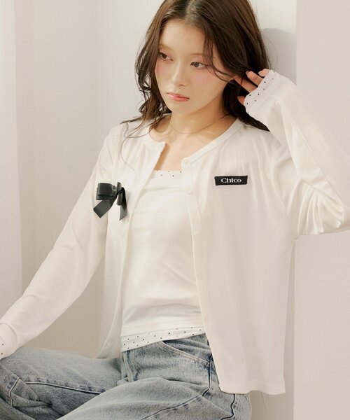 chicaco様　リクエスト Chico（チコ） tシャツ コンパクトカーデ+ベアビスチェセット
