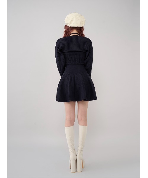 「Darich」 ニットワンピース FREE ネイビー レディースの画像