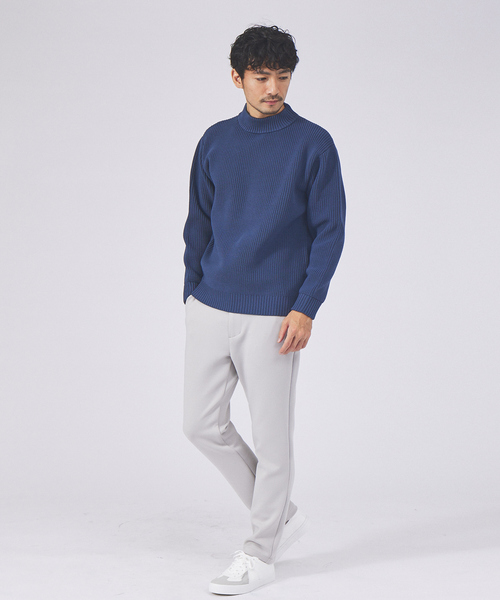 「ABAHOUSE GRAY」 長袖ニット 46 ホワイト メンズ_画像3