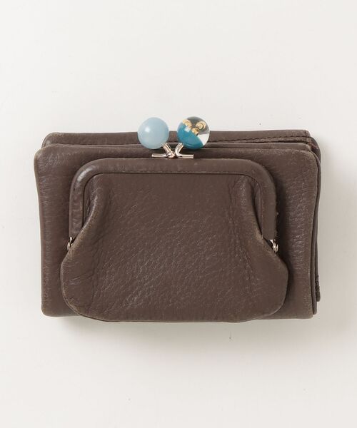 新品未使用 earPAPILLONNEイアパピヨネ 折り財布 ear PAPILLONNER（イア パピヨネ） 財布 「WEB限定」牛革がま口折り