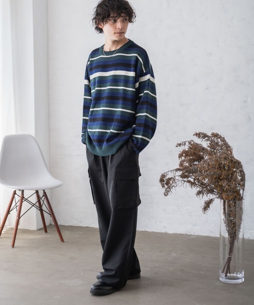 「WEGO」 長袖ニット LARGE ブラック メンズ_画像9