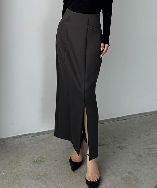 「Louere」 スカート X-LARGE チャコール レディース_画像3