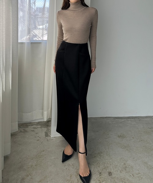 「Louere」 スカート X-LARGE チャコール レディース_画像8