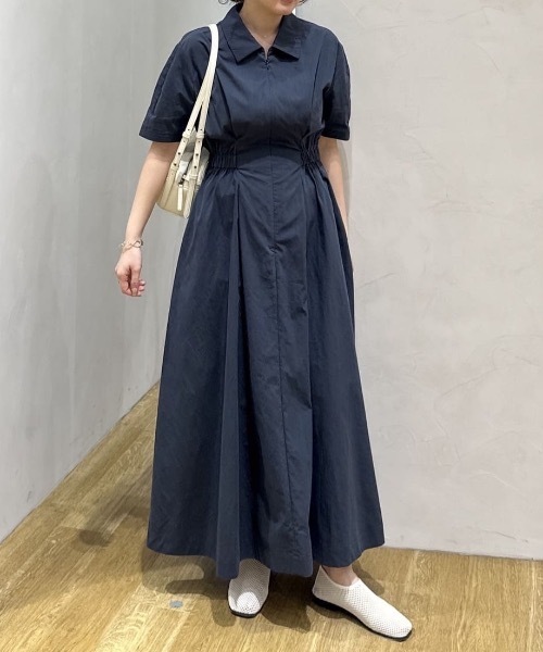 STYLEMIXER（スタイルミキサー） シャツワンピース ウエストギャザー