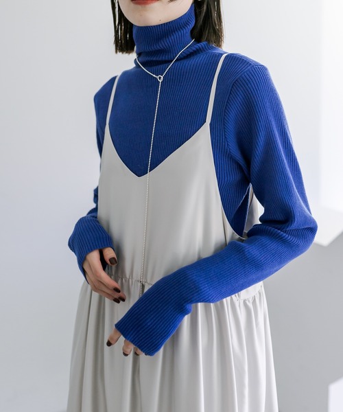 「mystic」 キャミソールワンピース 1 チャコールグレー レディース_画像7
