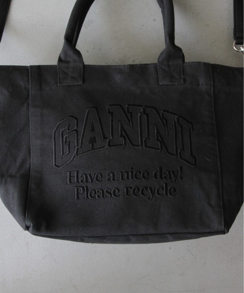 GANNI Small Easy Shopper Washed ショルダーバッグ ganni-small-easy-shopper-