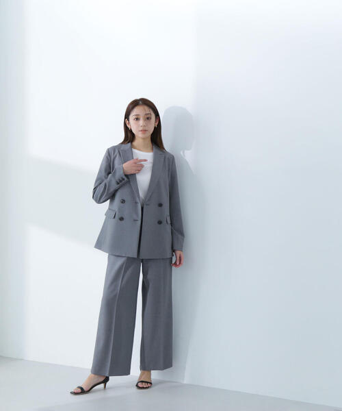 「NATURAL BEAUTY BASIC」 テーラードジャケット SMALL グレー レディースの画像