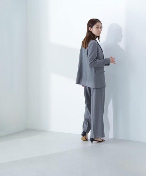 「NATURAL BEAUTY BASIC」 テーラードジャケット SMALL グレー レディースの画像
