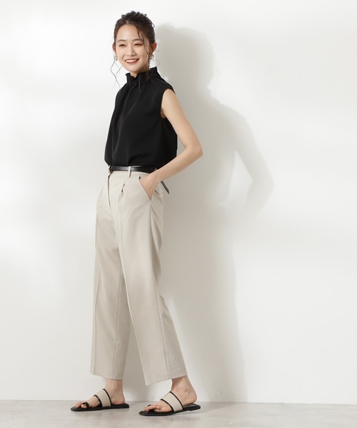 「N.(N. Natural Beauty Basic)」 ノースリーブブラウス MEDIUM ブラック レディース_画像5