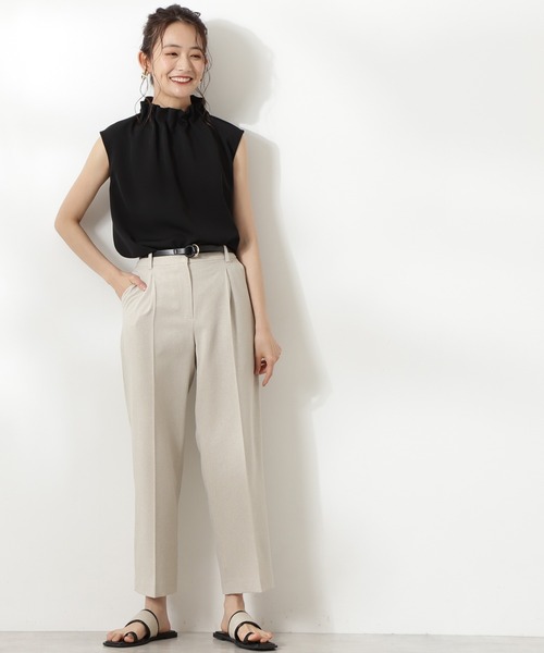 「N.(N. Natural Beauty Basic)」 ノースリーブブラウス MEDIUM ブラック レディース_画像7