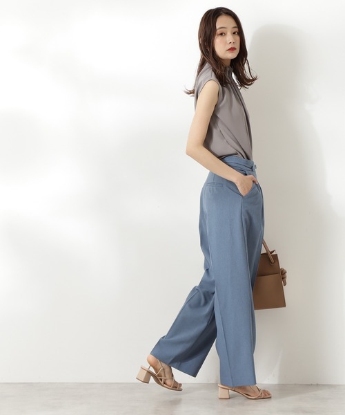 「N.(N. Natural Beauty Basic)」 ノースリーブブラウス MEDIUM ブラック レディース_画像9
