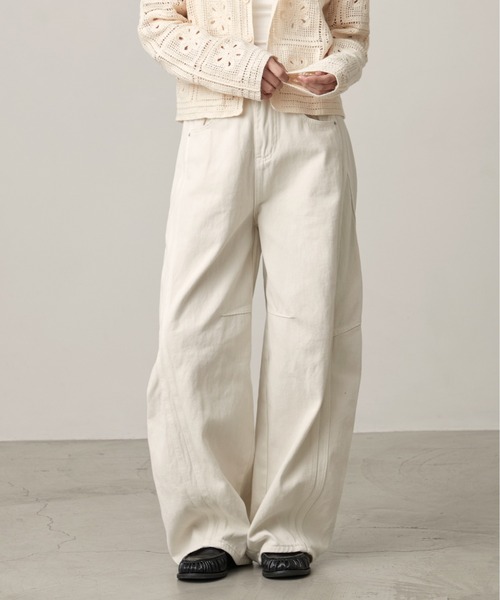OFROOM ワイドパンツ ジーンズ デニム デニムパンツ Curve Denim Pants